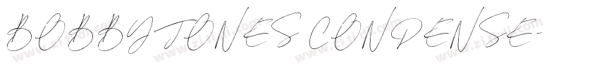 BOBBY JONES CONDENSE字体转换